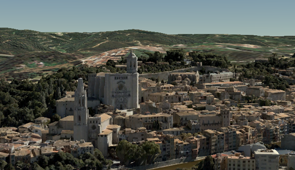 Integrated mesh scene layer of Girona, Spain